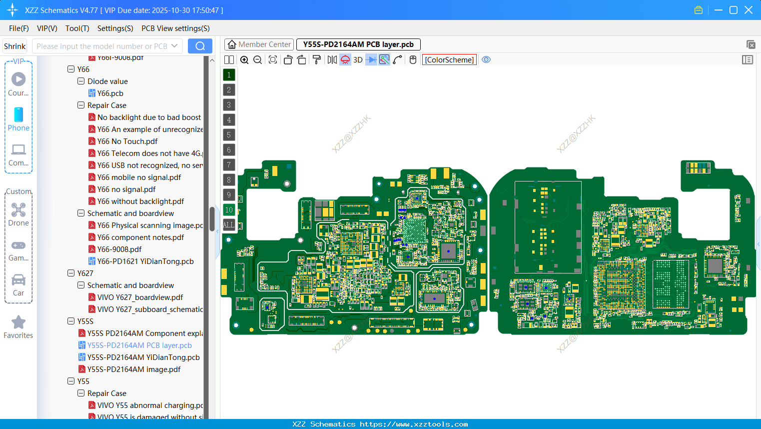 VIVO Y55S-PD2164AM PCB Layer